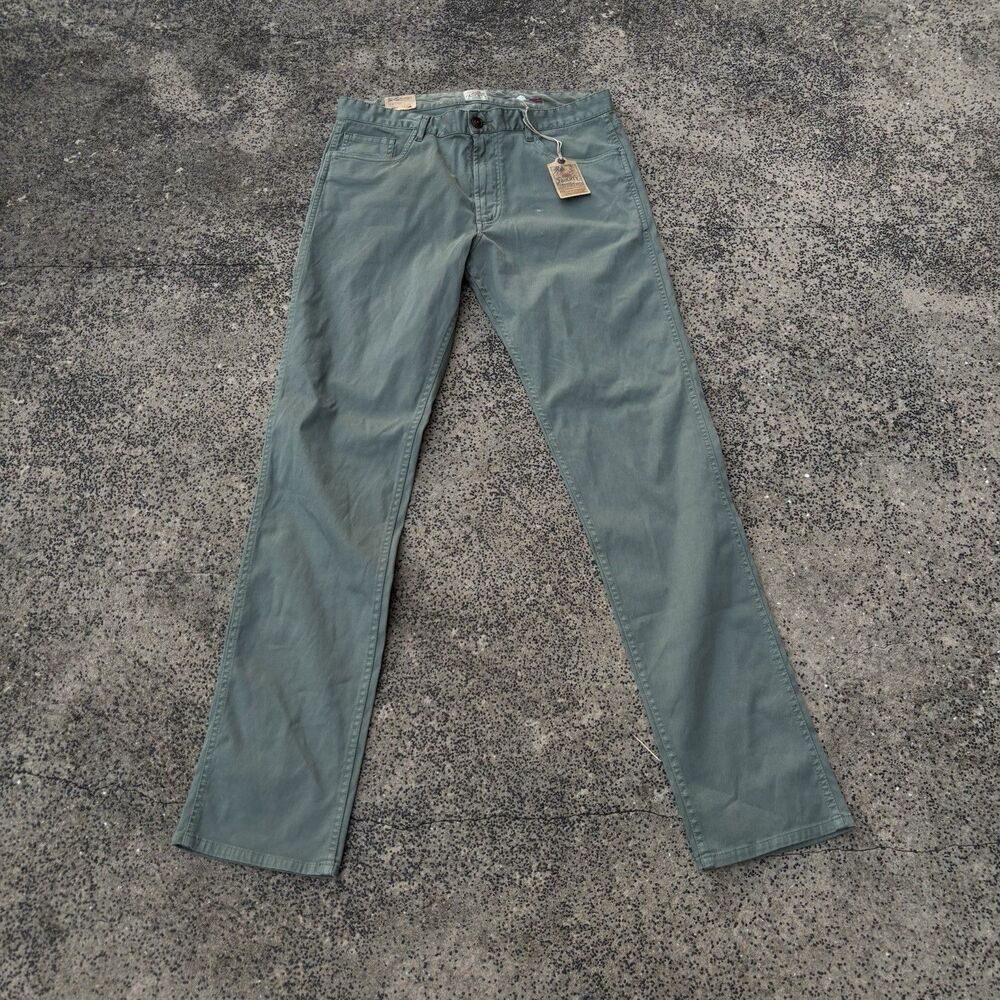 Faherty NWT Men's Cavalry Twill Jean Surplus Green 34x34 Stretch